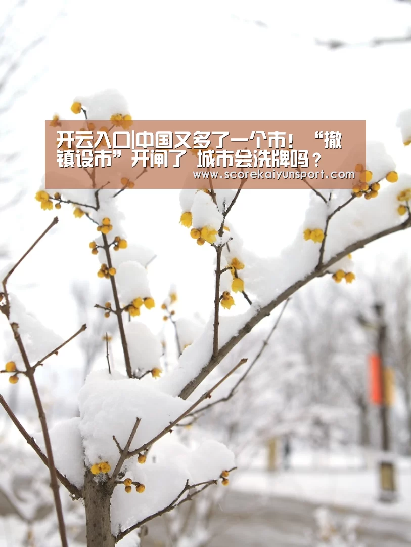 开云入口|中国又多了一个市!“撤镇设市”开闸了 城市会洗牌吗?(图1) 开云体育